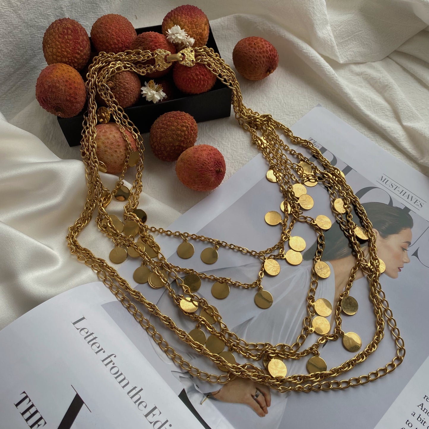 Vintage necklace with coins