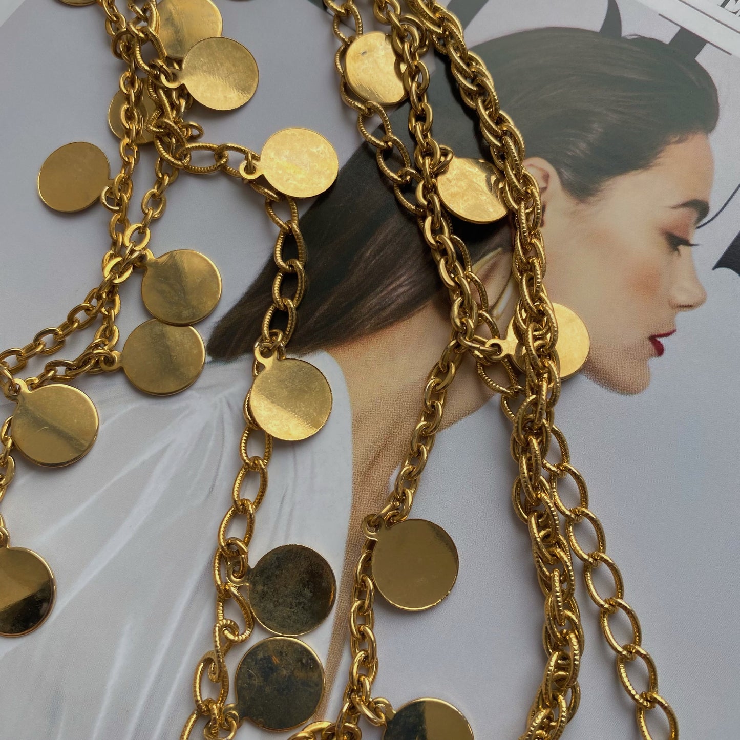 Vintage necklace with coins