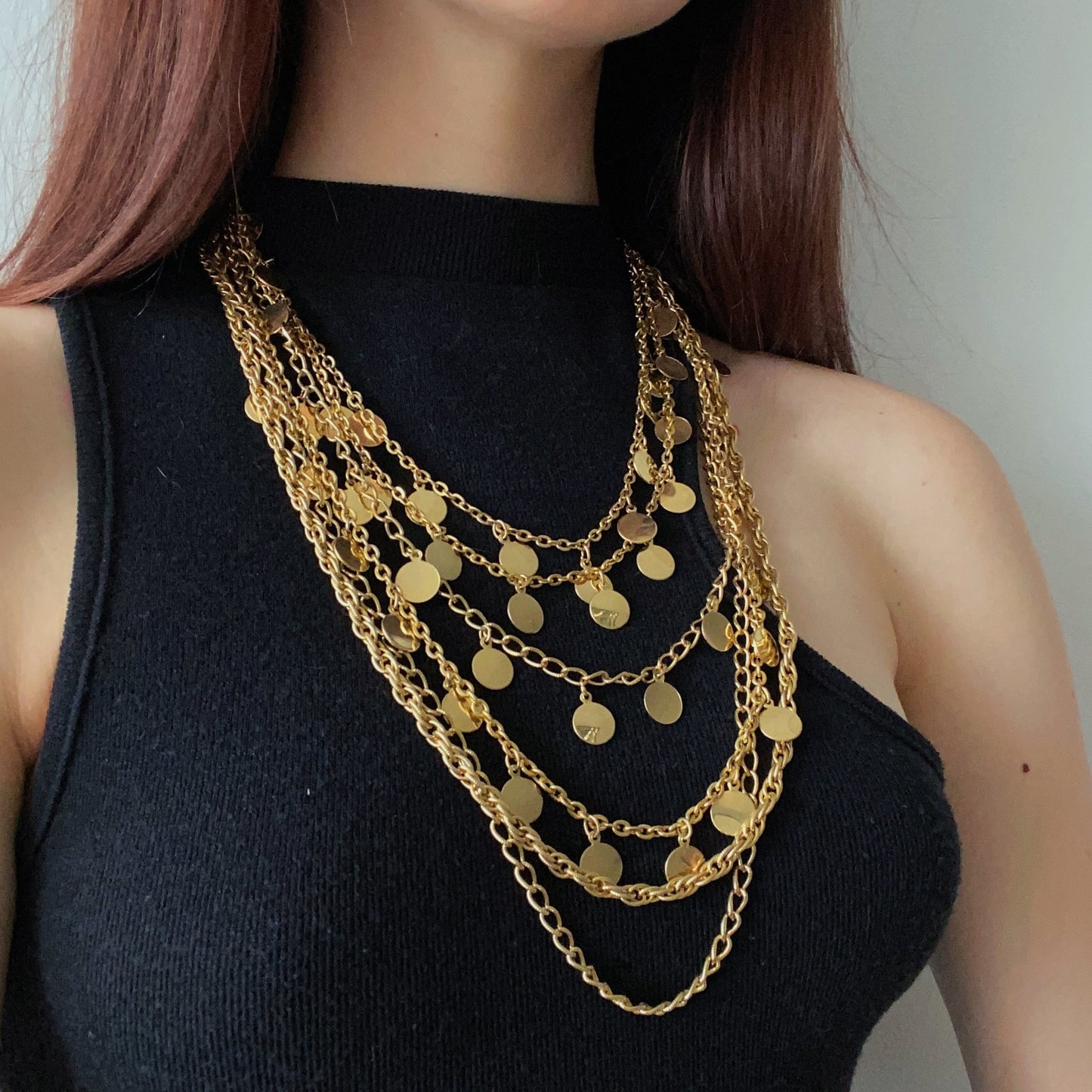 Vintage necklace with coins