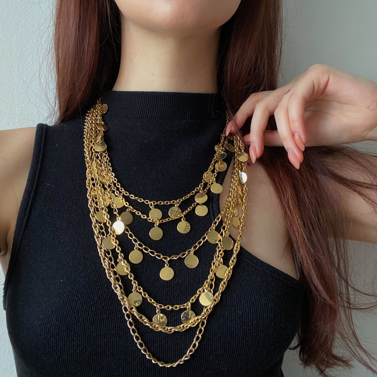 Vintage necklace with coins